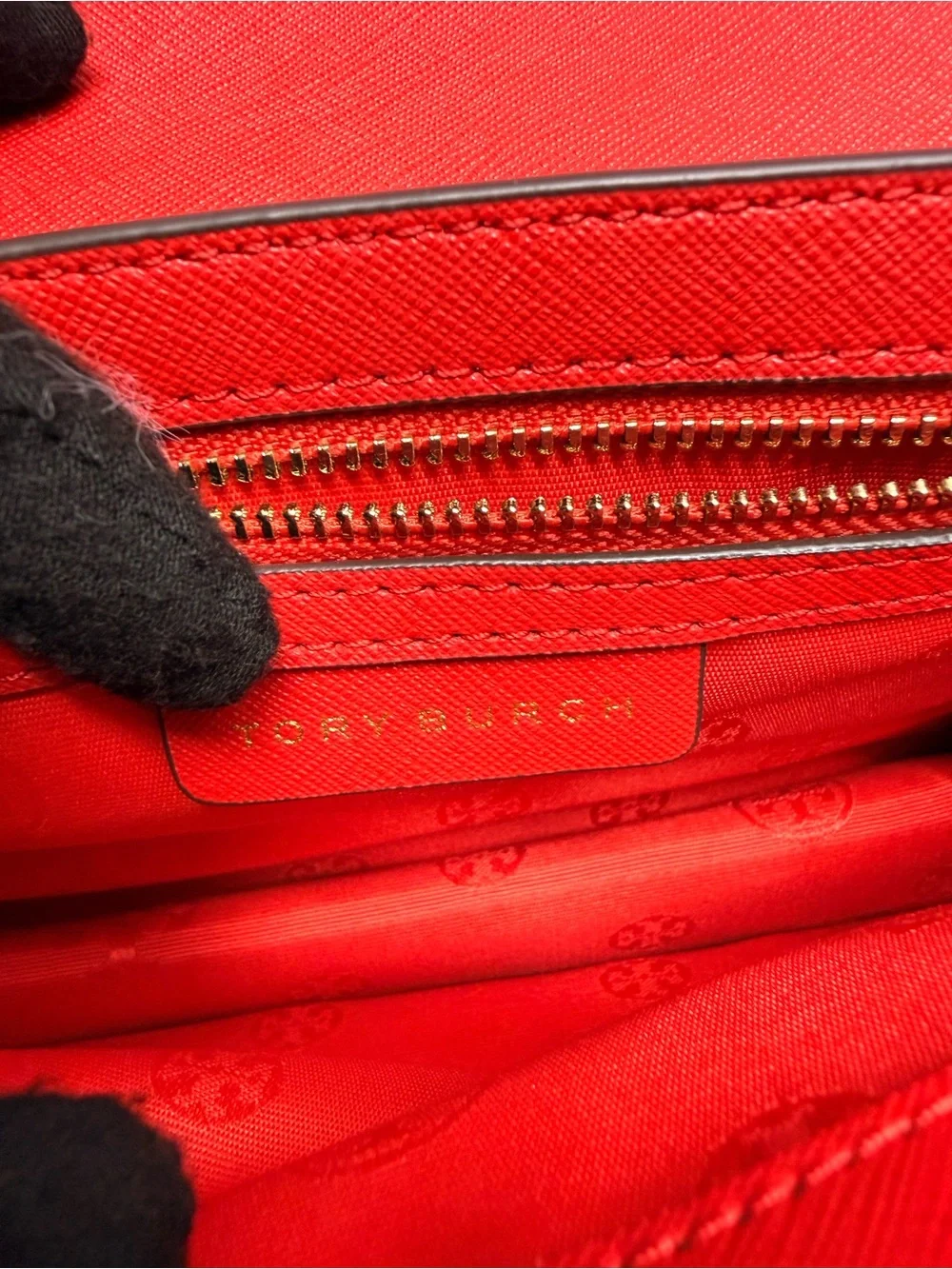 TORY BURCH-Emerson Adjustable Shoulder Bag Red Leather